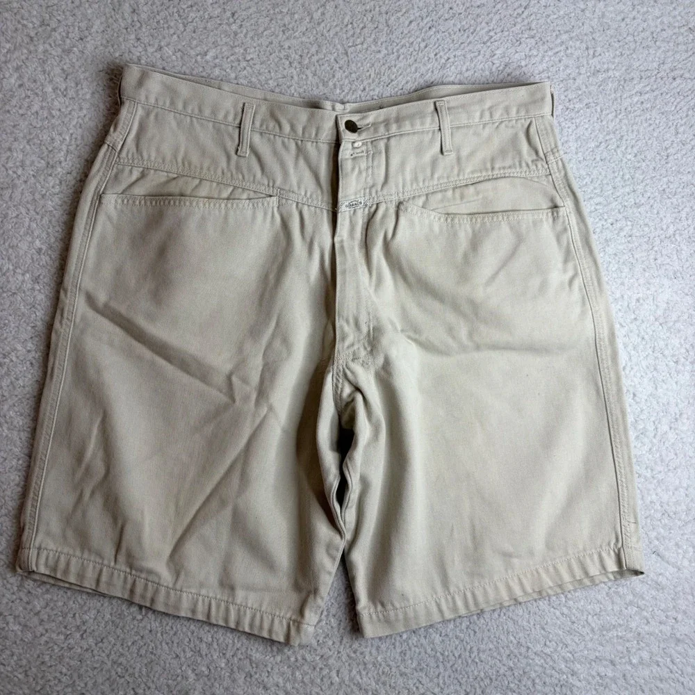 Marithe Francois Girbaud Mens Khaki jorts Shorts Y2K hiphop Baggy Tan Size 40